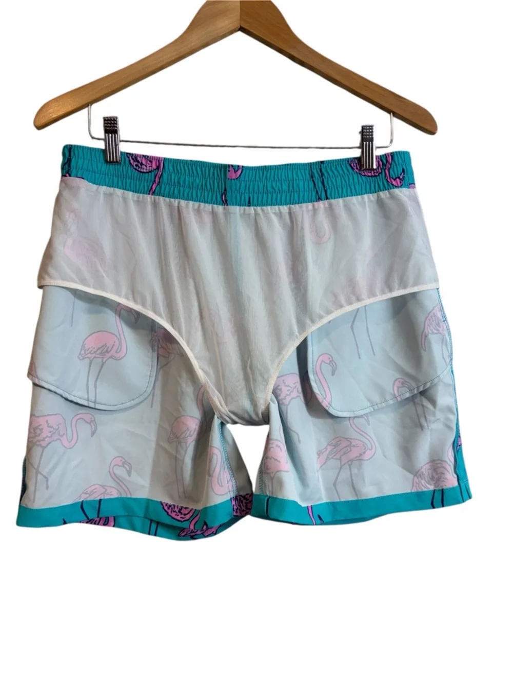Chubbies Swim Trunks Flamingo Multi Pocket Shorts